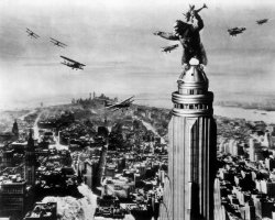 King Kong atop Empire State in 1933 Meme Template