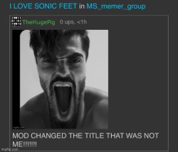 mod changed the title that was not me Meme Template