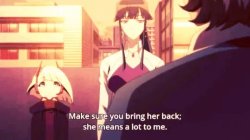 cute anime moment Meme Template