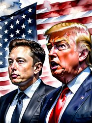 President Donald Trump and Elon Musk Meme Template