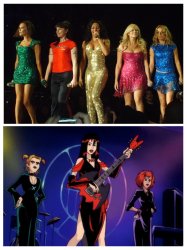 Spice Girls vs Hex Girls Meme Template