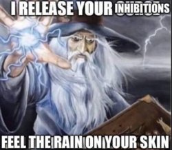 I release your inhibitions Meme Template