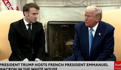 macron trump meeting Meme Template