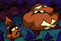 biggiebuster and ballbaster talking Meme Template