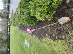 American flag attached to shovel Meme Template