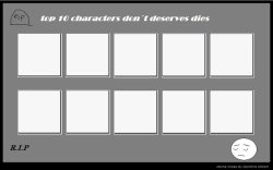 top 10 characters that don't deserve to die Meme Template