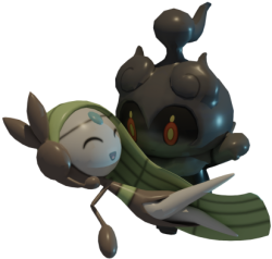 Marshadow and Meloetta dancing Meme Template