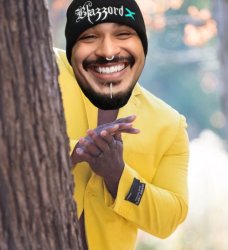 Guy hiding behind tree Meme Template