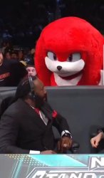 Knuckles staring at Booker T Meme Template