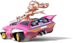 Pink Gold Peach Kart Meme Template