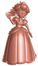 Pink Gold Peach waving Meme Template