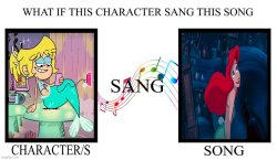 what if this character sang this song Meme Template