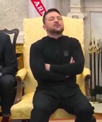 Zelensky Chair Meme Template