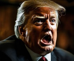Donald Trump with his senile dementia Meme Template