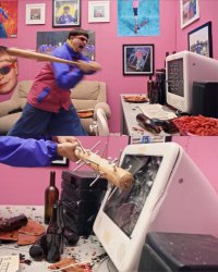 Oliver Tree smashes Meme Template