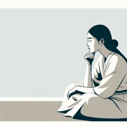 WOMAN IN THOUGHT Meme Template