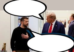 Trump and Zelensky Meme Template