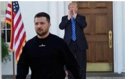 Zelensky thrown out by Trump Meme Template