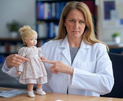 Psychiatrist doll JPP Meme Template