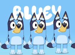 Bluey Theme Song (TOO MUCH BLUEY) Meme Template
