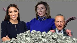 Crooked Democrats and money Meme Template