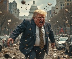Trump saving the country...for kindling. Meme Template