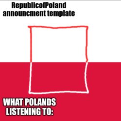 polish announcement template Meme Template