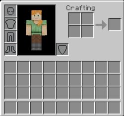 minecraft inventory Meme Template