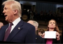 Rep Stansbury at Trump SOTU address Meme Template