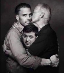 Zelensky and the Bidens Meme Template