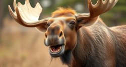 Surprised moose Meme Template
