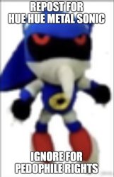 repost for hue hue metal sonic Meme Template