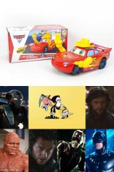 My Cars 2 Lightning McQueen Bump and Go Toys Meme Template