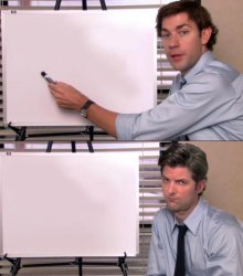 Jim Explains to Ben Wyatt Meme Template