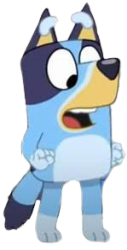 bluey shocked Meme Template