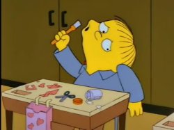Ralph Wiggum glue Meme Template