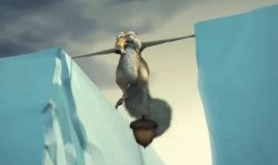 Scrat holding two continents together Meme Template