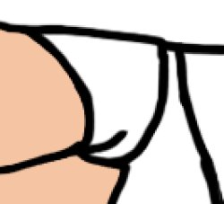 Princess Melody (Casual)'s White Underwear Meme Template