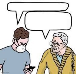 Old man with common sense vs millennial Meme Template