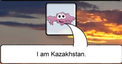 I am Kazakhstan. Meme Template