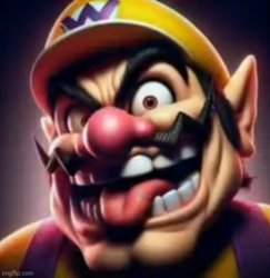Freaky Wario Meme Template