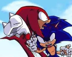 Sonic punches Knuckles Meme Template