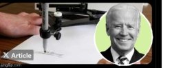 Biden autopen Meme Template