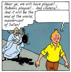 Tintin end of world is coming Meme Template