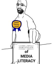 Media Literacy Certificate Meme Template