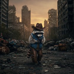 Raccoon after Apocalypse Meme Template