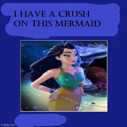 i have a crush on this mermaid Meme Template