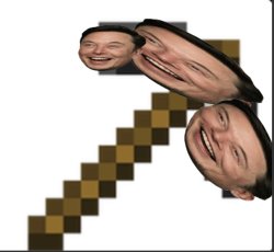 Elon musk pickaxe Meme Template