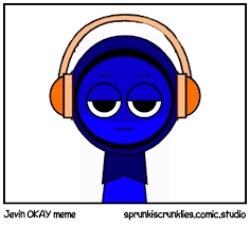 Jevin Stole Oren's headphones (Sprunki) Meme Template