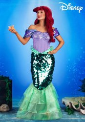 Women's Disney Little Mermaid Premium Ariel Mermaid Dress Meme Template